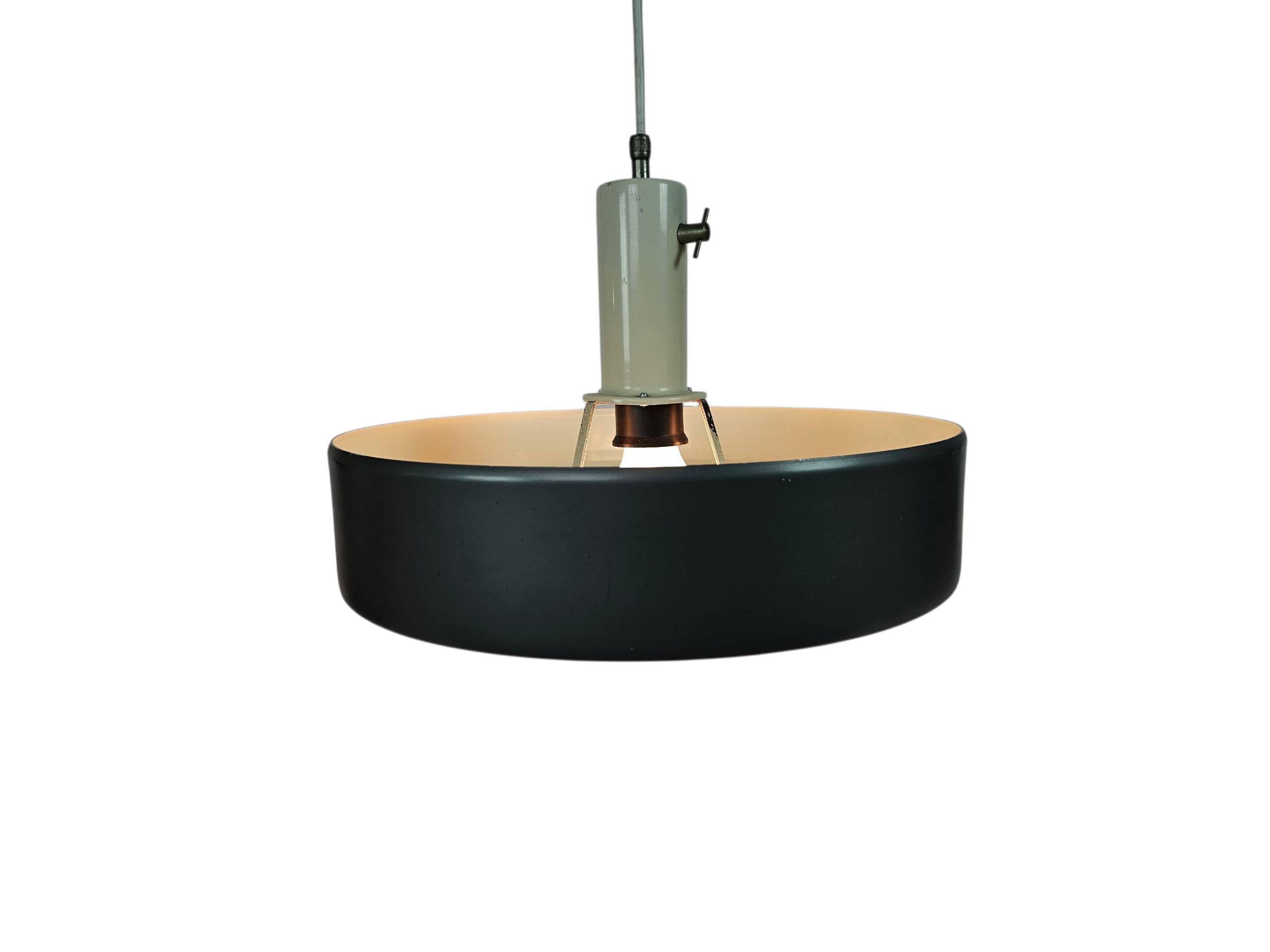 Anvia Almelo - J. Hoogervorst - "model 4017" - Ufo hanging lamp - anthracit
