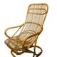 Vintage, large rattan armchair from the 1970s.