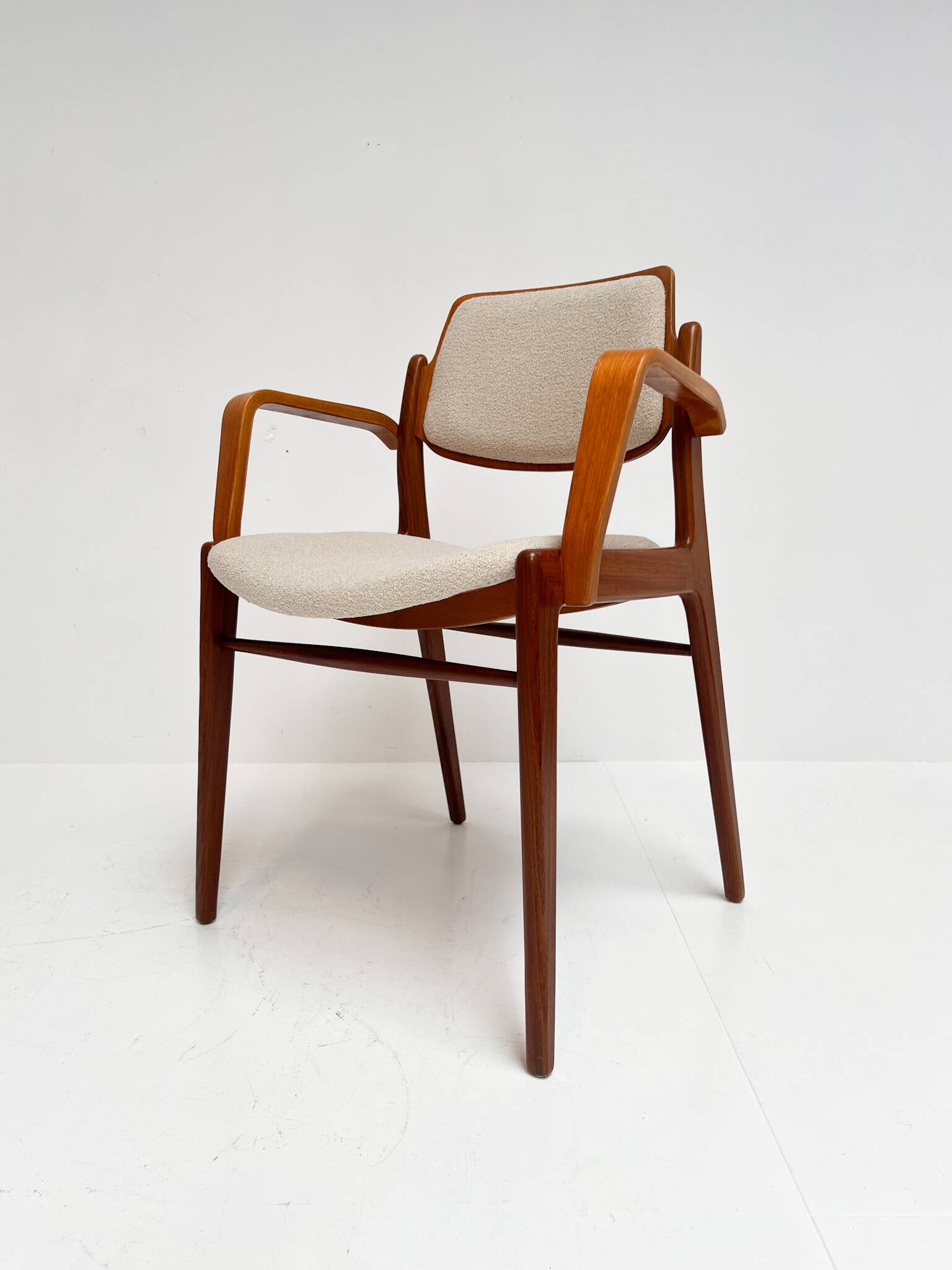 Ensemble de 4 chaises rembourrées Hartmut Lohmeyer pour Wilkhahn, années 1960.