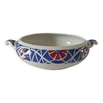 Sarreguemines vegetable dish, Robinson model