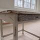19th-century primitive Swedish side table in folk art.