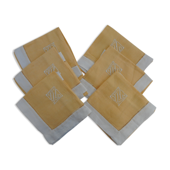 Set of six linen towels