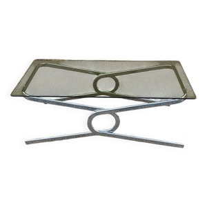 Table basse verre fumé