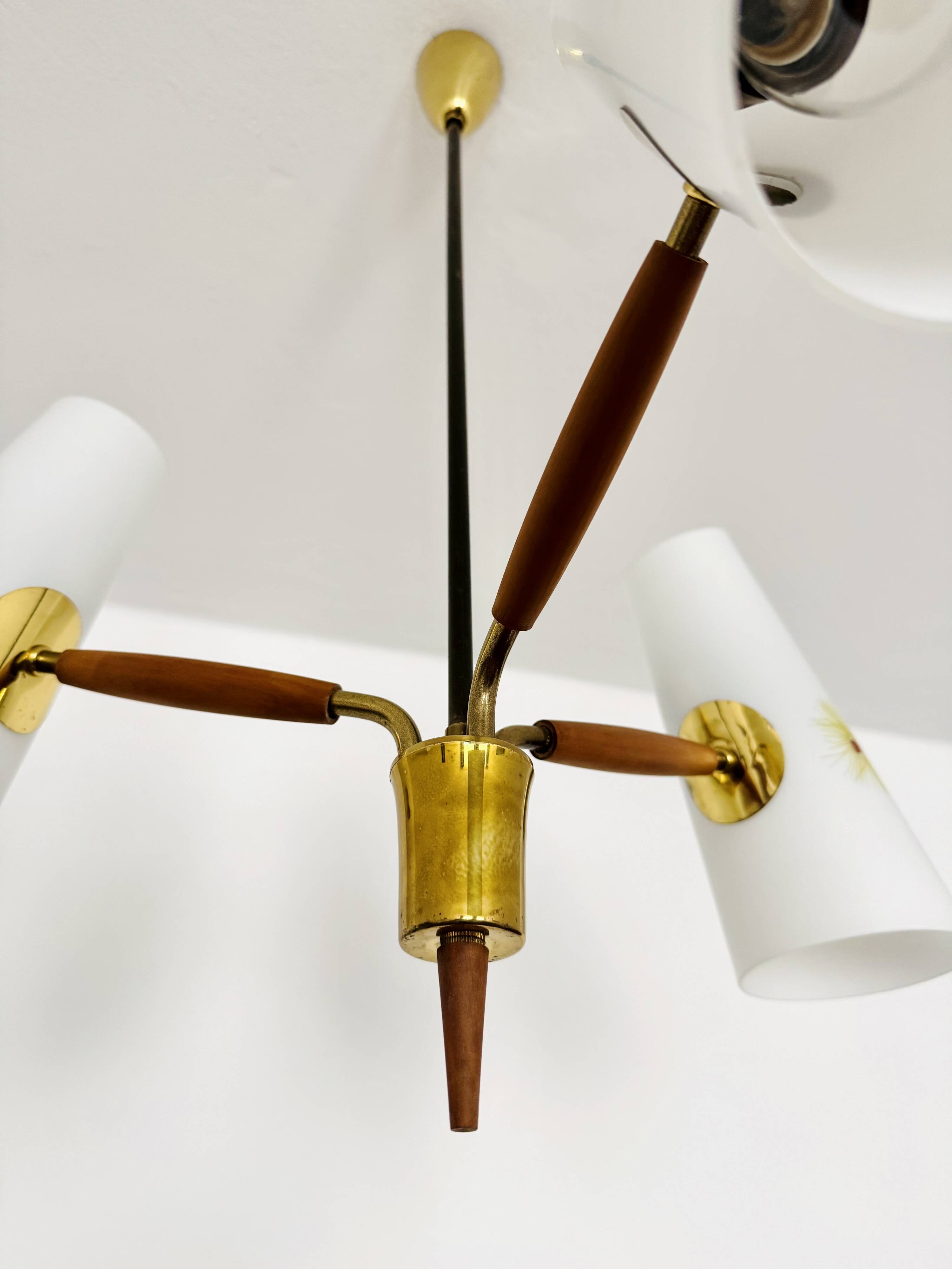 Brass Chandelier by Rupert Nikoll