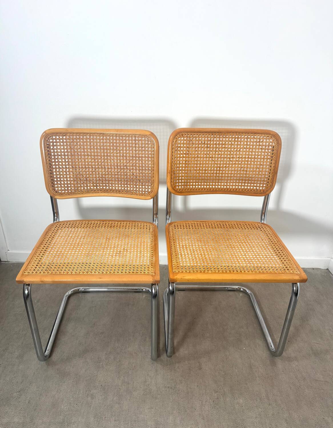 Paire de chaise Cesca Marcel Breuer b32 made in Italy