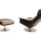 Fauteuil lounge Kaufeld Siesta 62 avec pouf par Jacques Brule