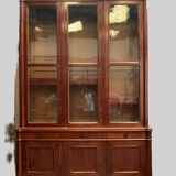 Window furniture in two bodies Napoleon III Mahogany and veneer XIX century
