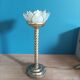 Bedside lamp flower lotus mother-of-pearl base brass