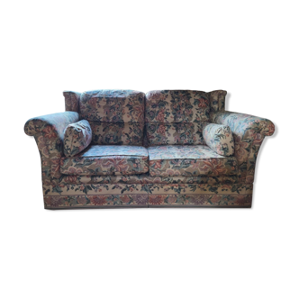 Floral printed sofa