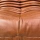 Togo lounge chairs in cognac cow leather attributed to Michel Ducaroy for Ligne Roset, set of 2