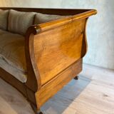 Sofa shaped boat wood and fabric