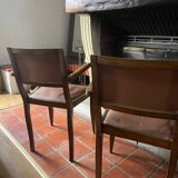 Pair of bridge armchairs