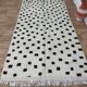 Handmade wool Berber rug 255 x 138 cm