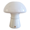Lampe de table champignon en verre blanc pour Odreco Belysning, Danemark années 1980
