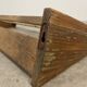 Vintage wooden wall coat rack with 6 hooks, chalet style.