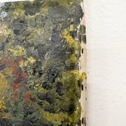 Tableau "Bord de rivière", huile sur toile