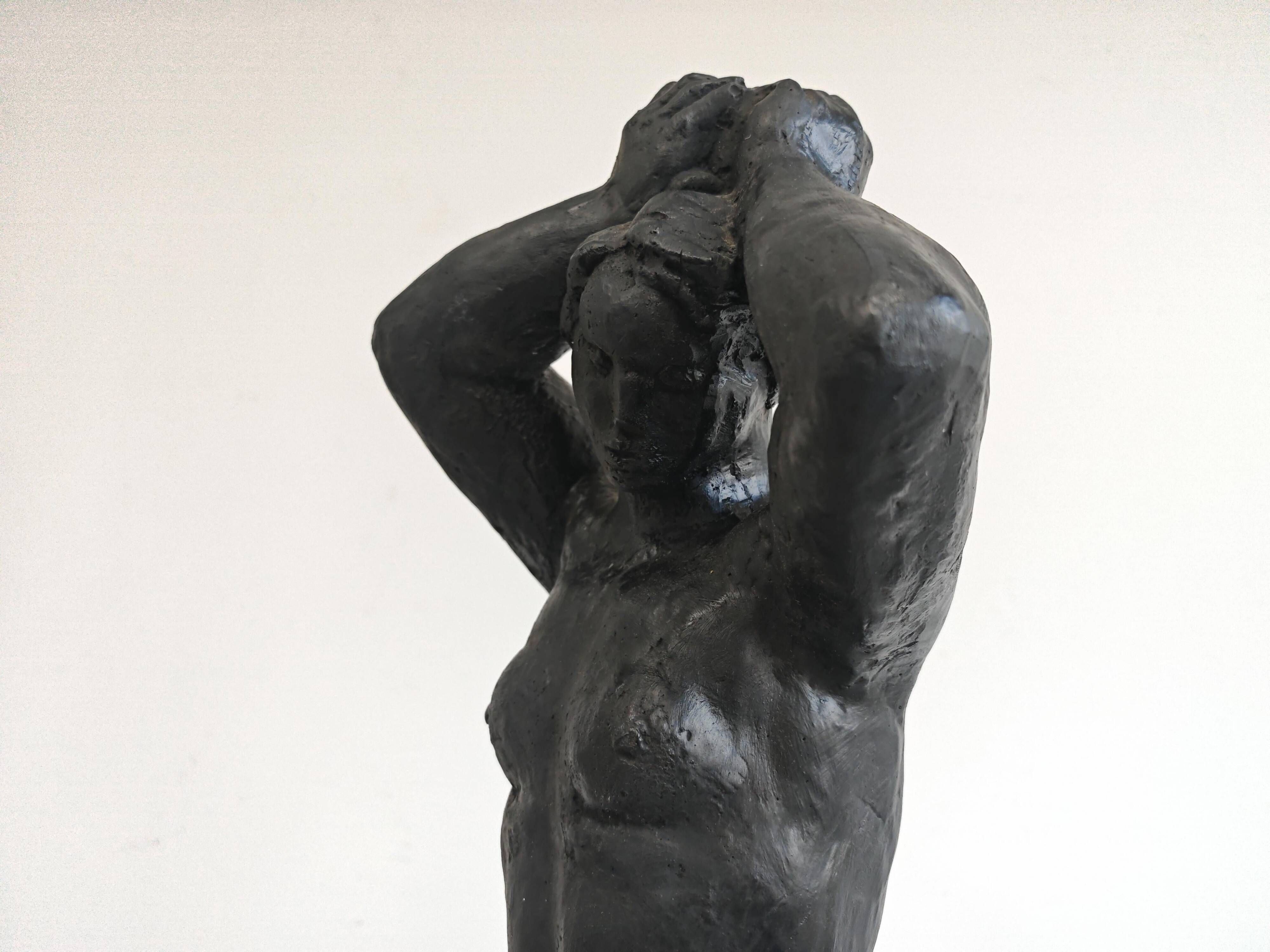Sculpture of a Nude Woman in plaster by Radeta Stankovic
