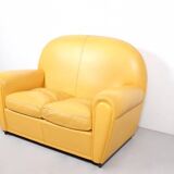 Poltrona Frau vanity fair beautiful yellow leather sofa