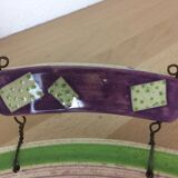 80s ceramic tray, signed