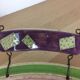 80s ceramic tray, signed