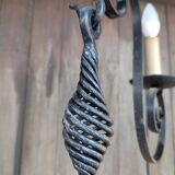 Chandelier art nouveau wrought iron