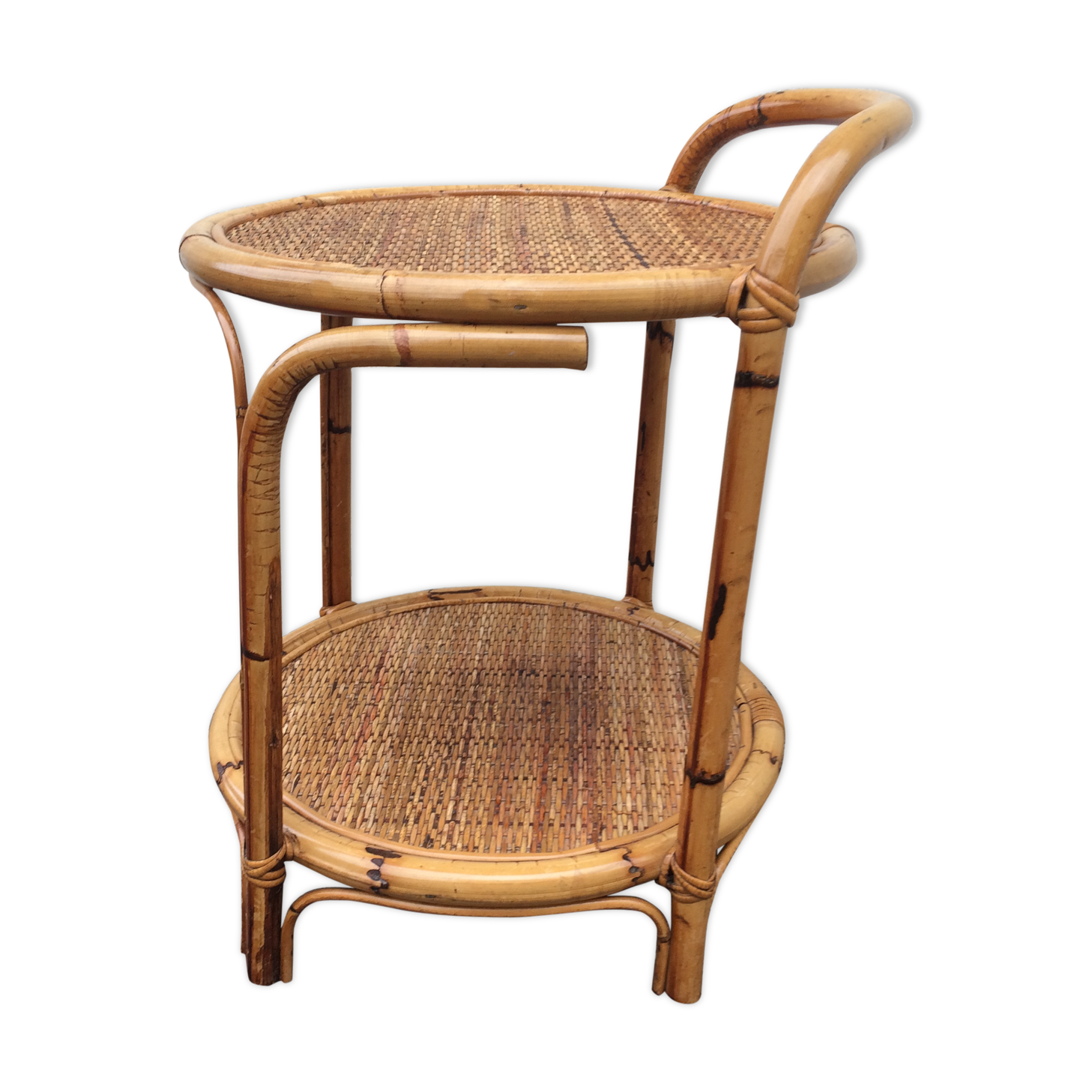 Vintage bamboo dessert - rattan