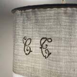 Old linen drapery with monogram and bird by Georges Braque