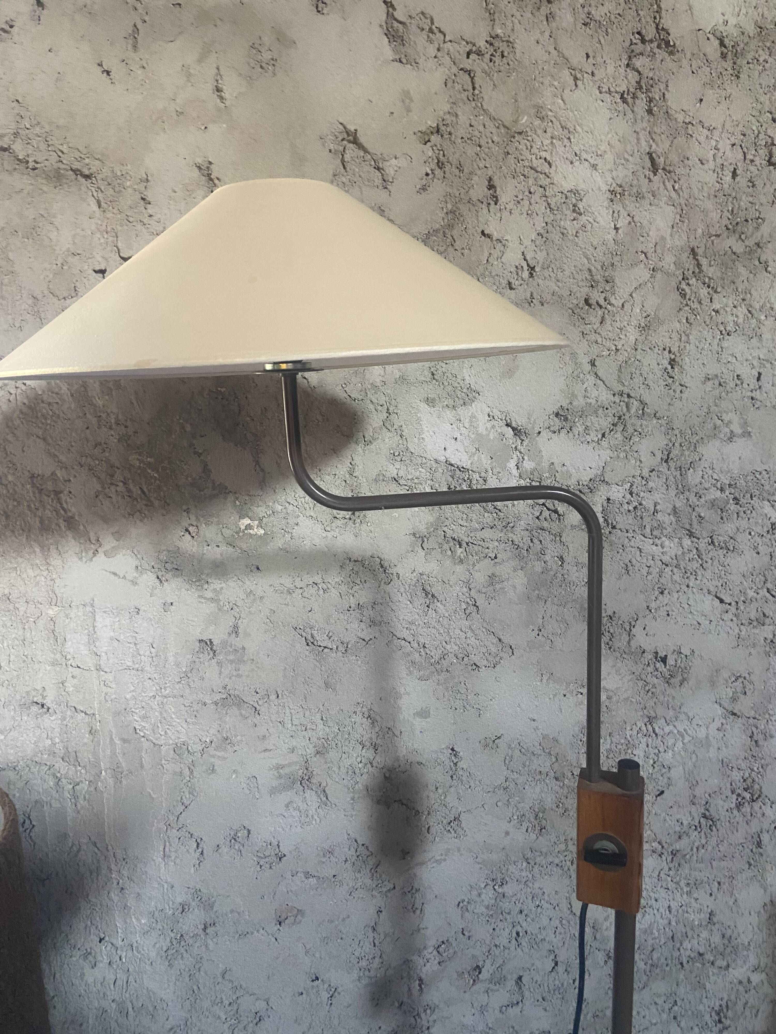 Vintage Temde Leutchen adjustable floor lamp