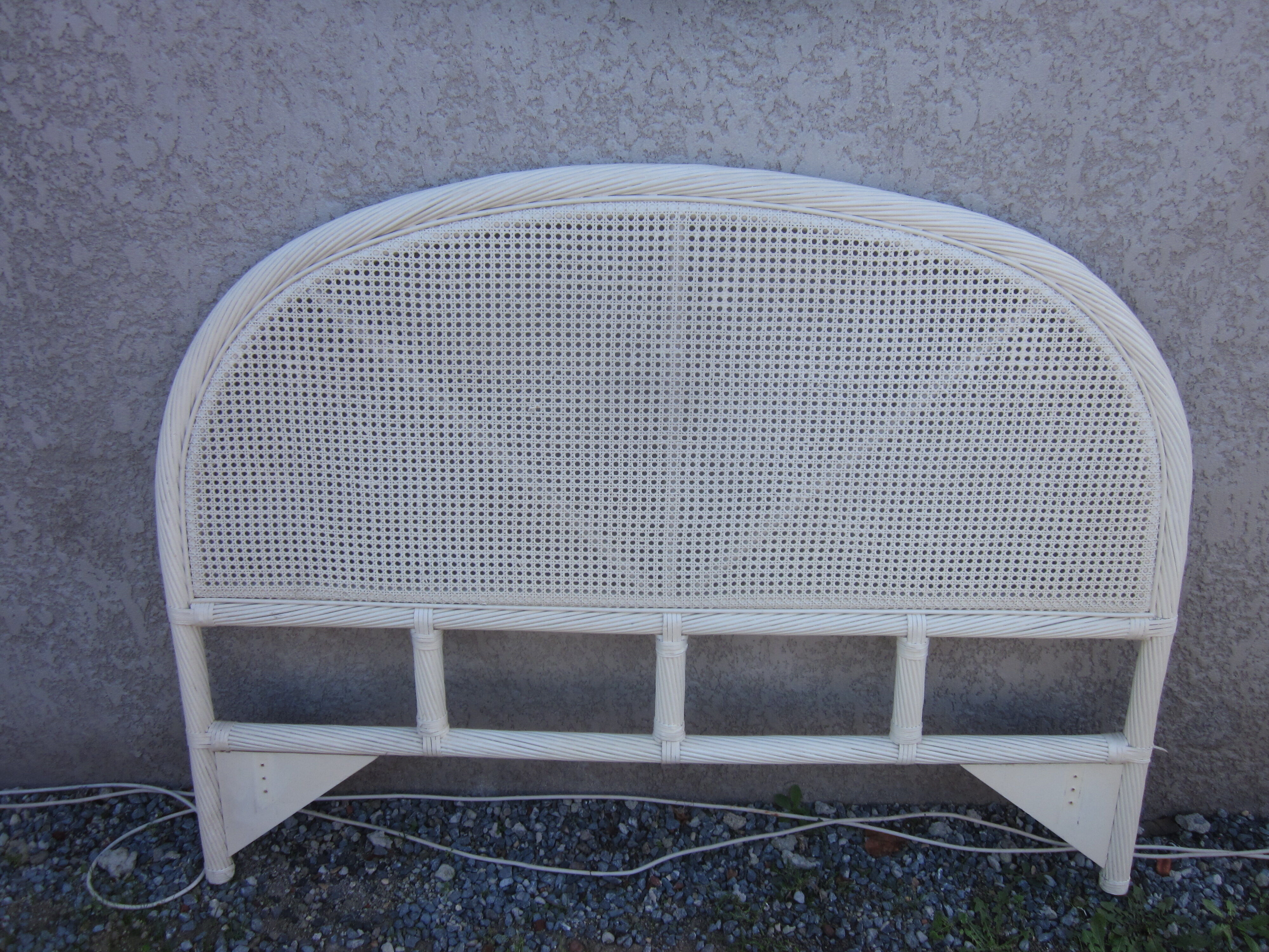 Rattan headboard and canning