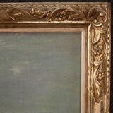 Peinture de paysage huile sur toile du 20ème siècle