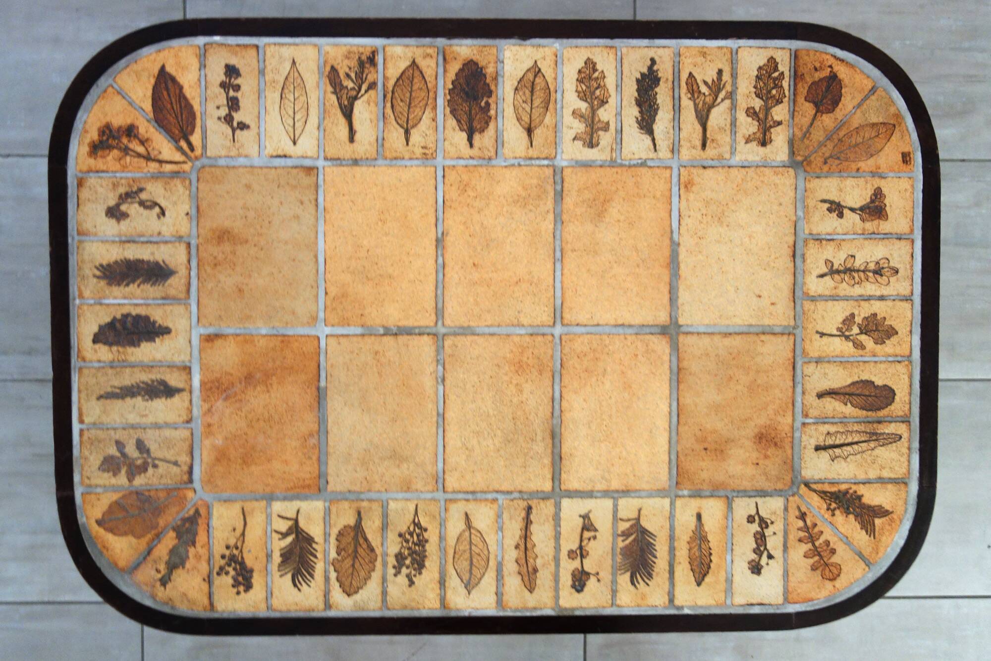 Herbarium Coffee Table by Roger Capron, Vallauris, 1970s