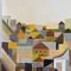 Cubist city, oil on canvas signed Remi 1986