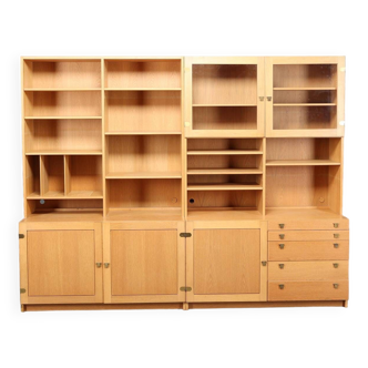 Bibliothèque scandinave en chêne