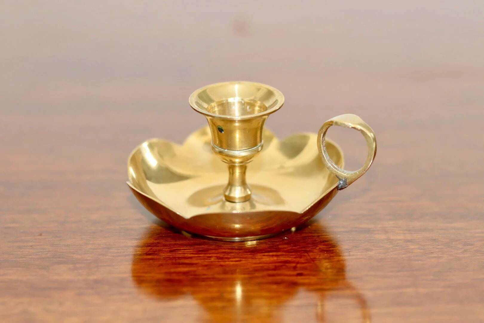 Swedish brass candleholder