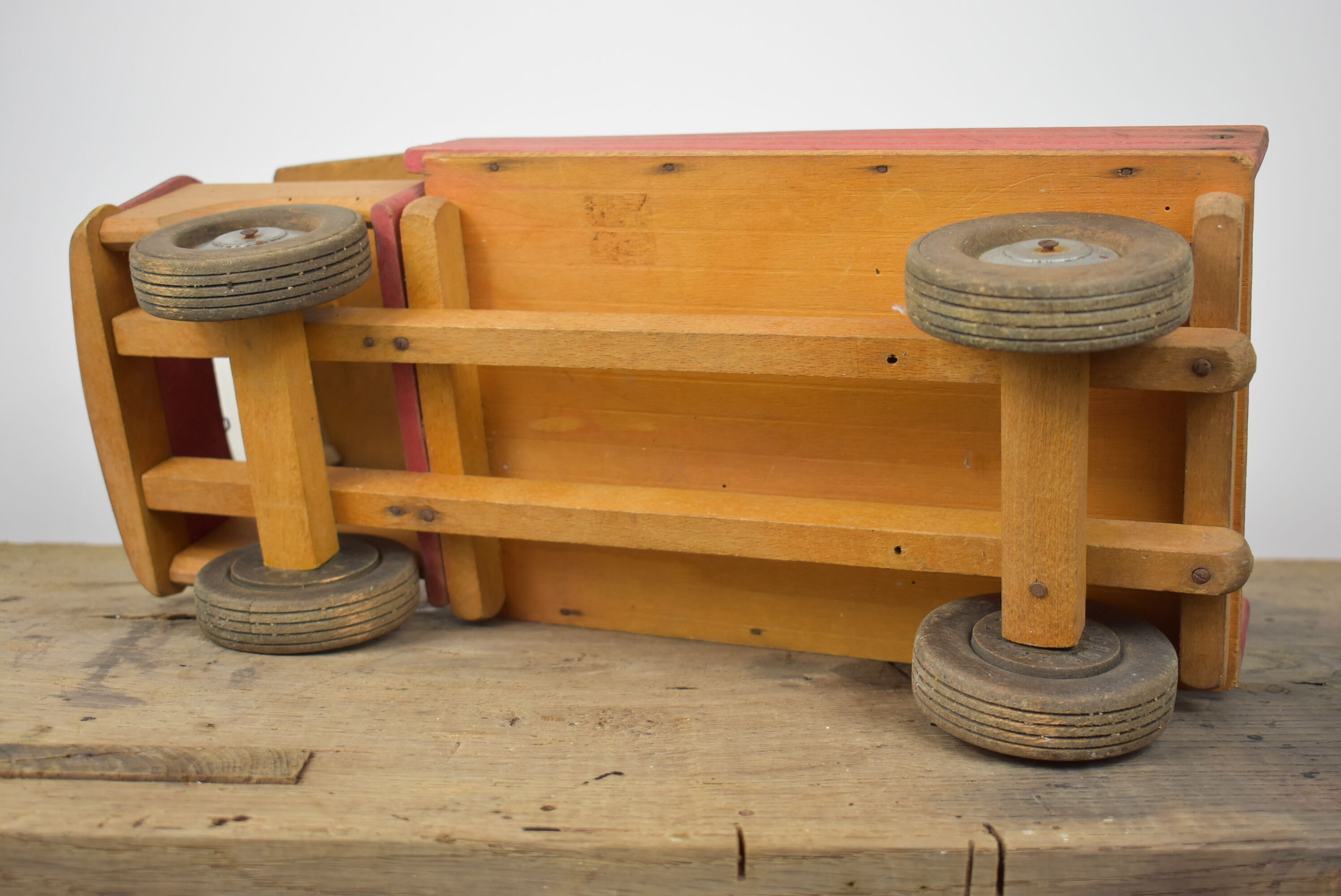 vintage wooden dejou truck