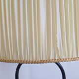 Lampadaire en métal laqué noir, 1950