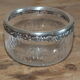 Finger rinse cup in cut crystal and solid silver