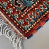 Afghan wool sevan kazak rug 185x143 cm chobi