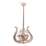 Set of 5 Art Decò Fountain Chandelier By Barovier e Toso, Murano Glass, 194