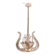 Set of 5 Art Decò Fountain Chandelier By Barovier e Toso, Murano Glass, 194