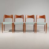 4 Arne Hovmand Olsen teak chairs