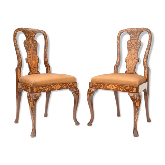 Paire de chaises de style hollandais