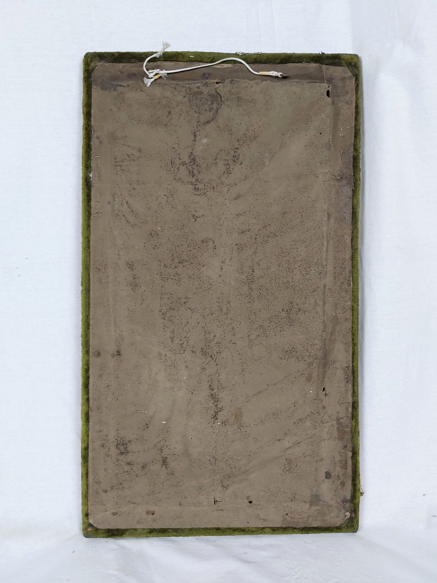 French vintage oil painting on alabaster