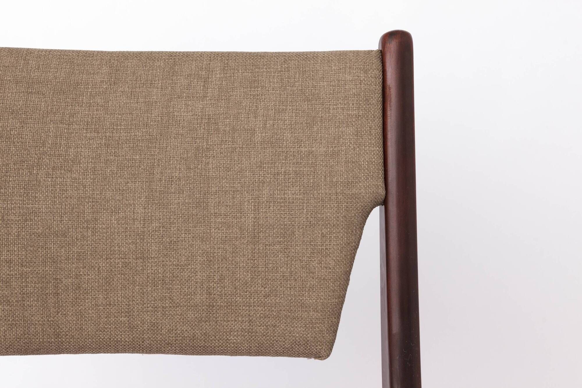 Set of 4 Vintage Teak Chairs | 1960s-70s Mid-Century Modern Seating | Wide