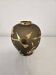 Vintage vase, gilded etched glass, Alfred Taube, Germany, 1960s.