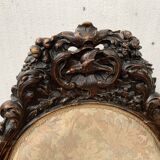 Richly carved Napoleon III ceremonial armchair