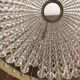 Antique Art Nouveau Boudoir Lamp Gilded Brass Glass Pendant 19th Century