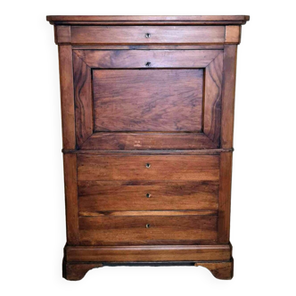 Louis Philippe period secretary in walnut