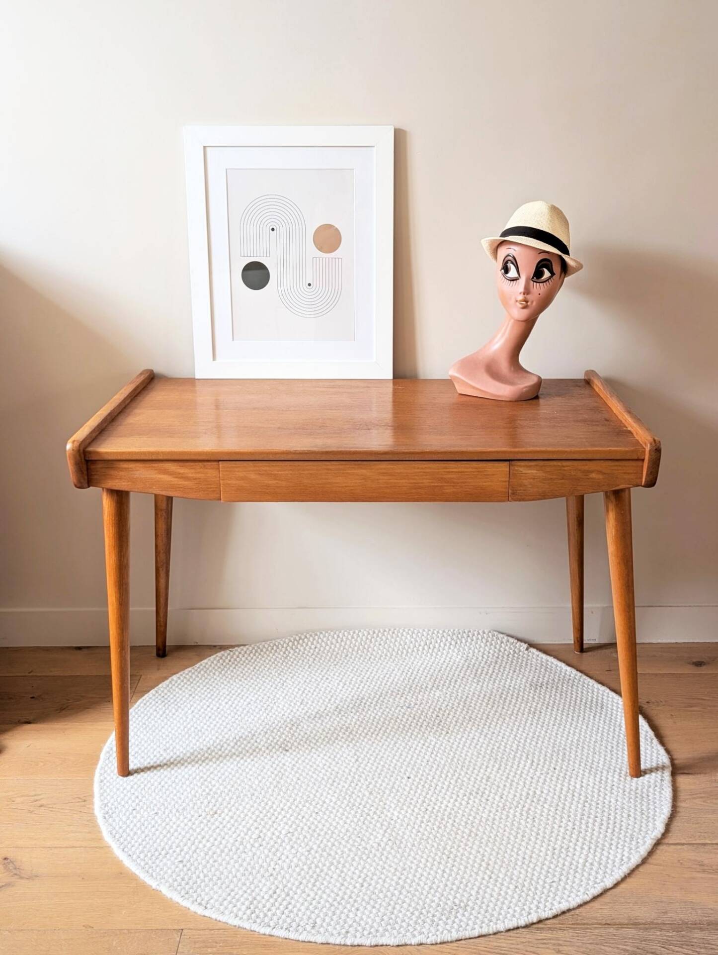 Vintage Scandinavian (Danish) desk, 1960s-70s.