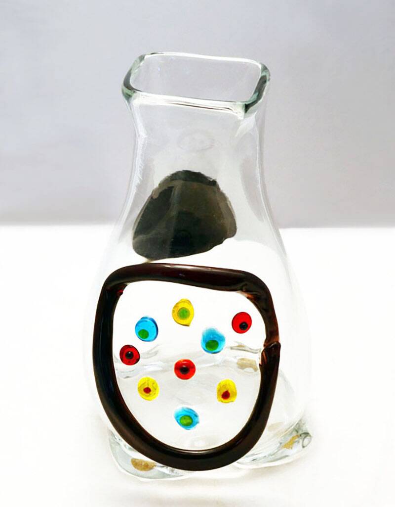 Fulvio Bianconi 'Spring' vase for Mazzega Murano, 1970s